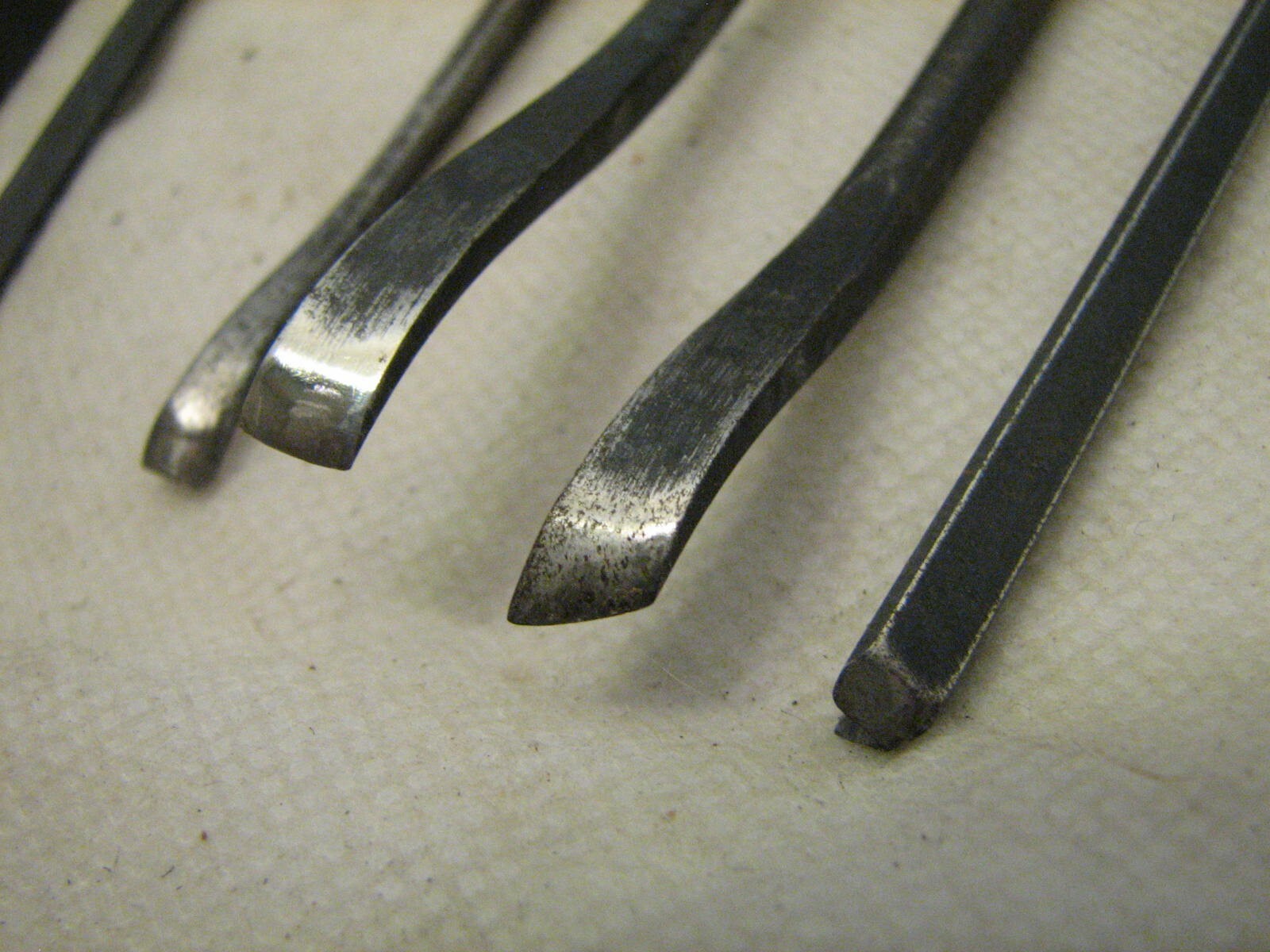 Set 8 Vintage Wood Decoy Carving Gouge Chisels Buck Taylor Woodworking ...