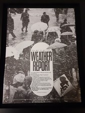 Weather Report Rare Original 1982 Promo Poster Ad Framed!