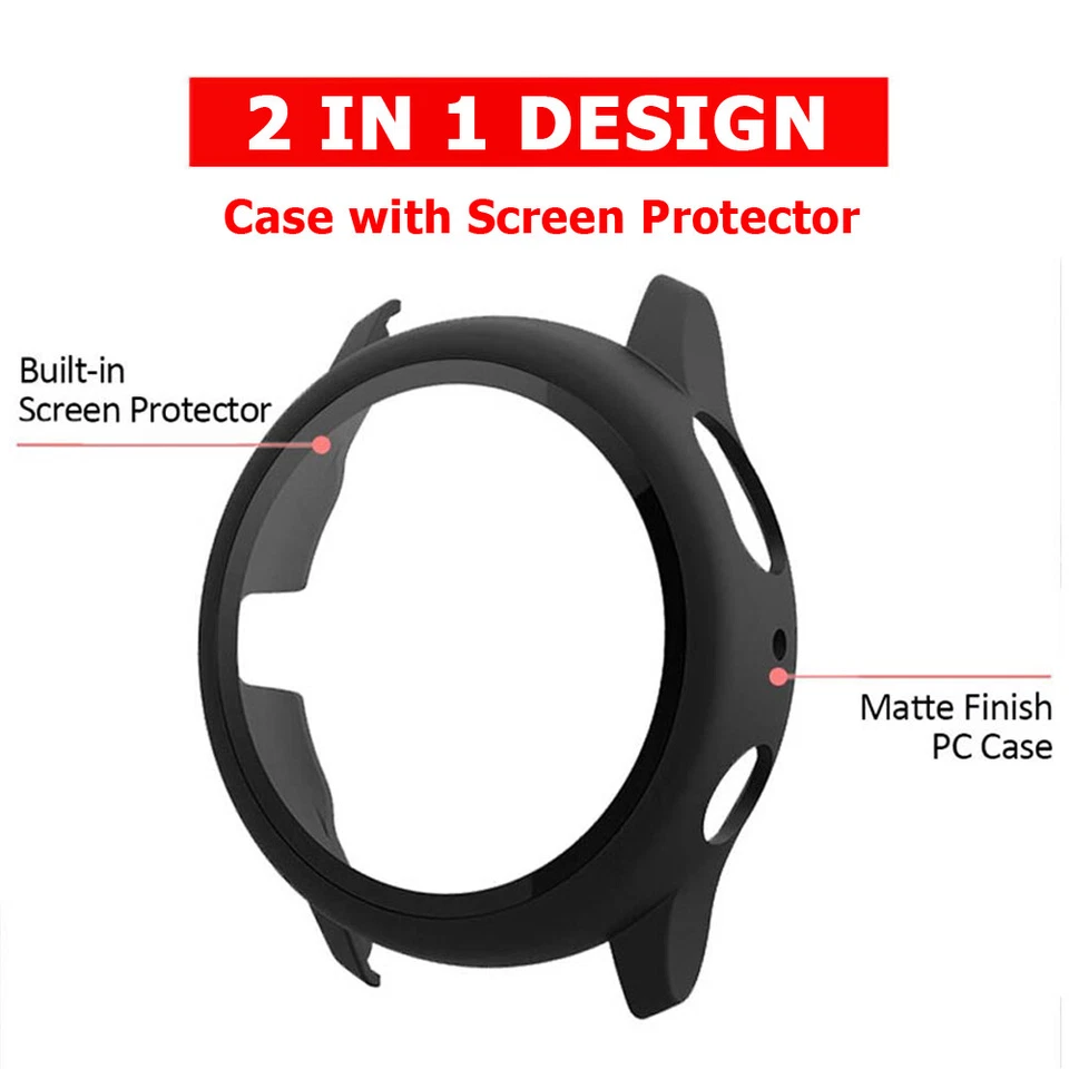 For Samsung Galaxy Watch 8 7 6 5 4 40/44 Full Case Glass Screen Protector Cover - Image 3 of 4