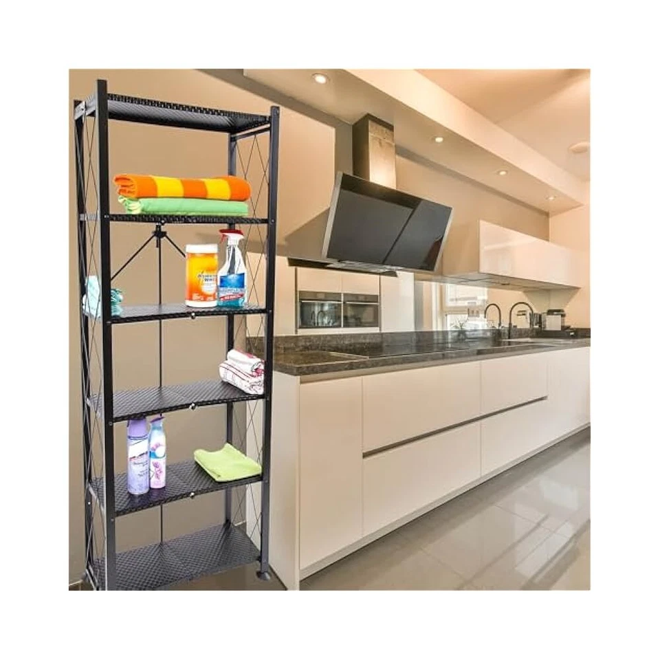 Tall 6,Tier Storage Shelves, Ideal for Pantry, Laundry Room, and Closets - Image 2 of 4