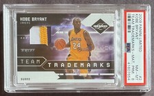 2009 Panini Limited Team Trademarks PRIME #'d 04/10 Kobe Bryant #2 PSA 8 POP 1