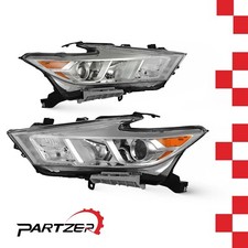 Pair Headlights W/led Drl Projector For 2016-2018 Nissan Maxima S/sl/sv Rh&lh