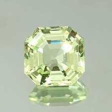 Natural Flawless Ceylon Light Green Spinel Asscher Cut Loose Gemstone 8.15 Ct