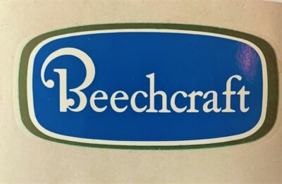 Beechcraft Peel & Stick Vinyl Decal 4'' X 2'', Vintage Aviation, Bonanza  DEC-0166