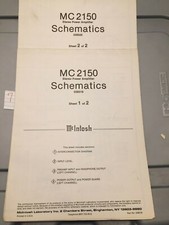 McIntosh Schematic Diagrams for MC 2150 Power Amplifier RARE