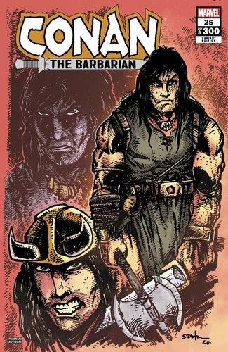 CONAN THE BARBARIAN #25 1:10 EASTMAN DESIGN VARIANT #300 MARVEL 090821