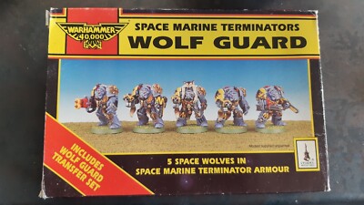 Warhammer 40K Space Marine Terminatoren Wolf Guard Retro Metall 1992