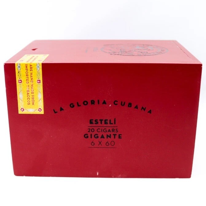 La Gloria Cubana Gigante Esteli Empty Wood Cigar Box 6.5" x 5.25" x 4.25"