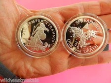 2013 Rare Silver Bullet Silver Shield  2 OZ Sic Semper Proof & Warbird Proof Set