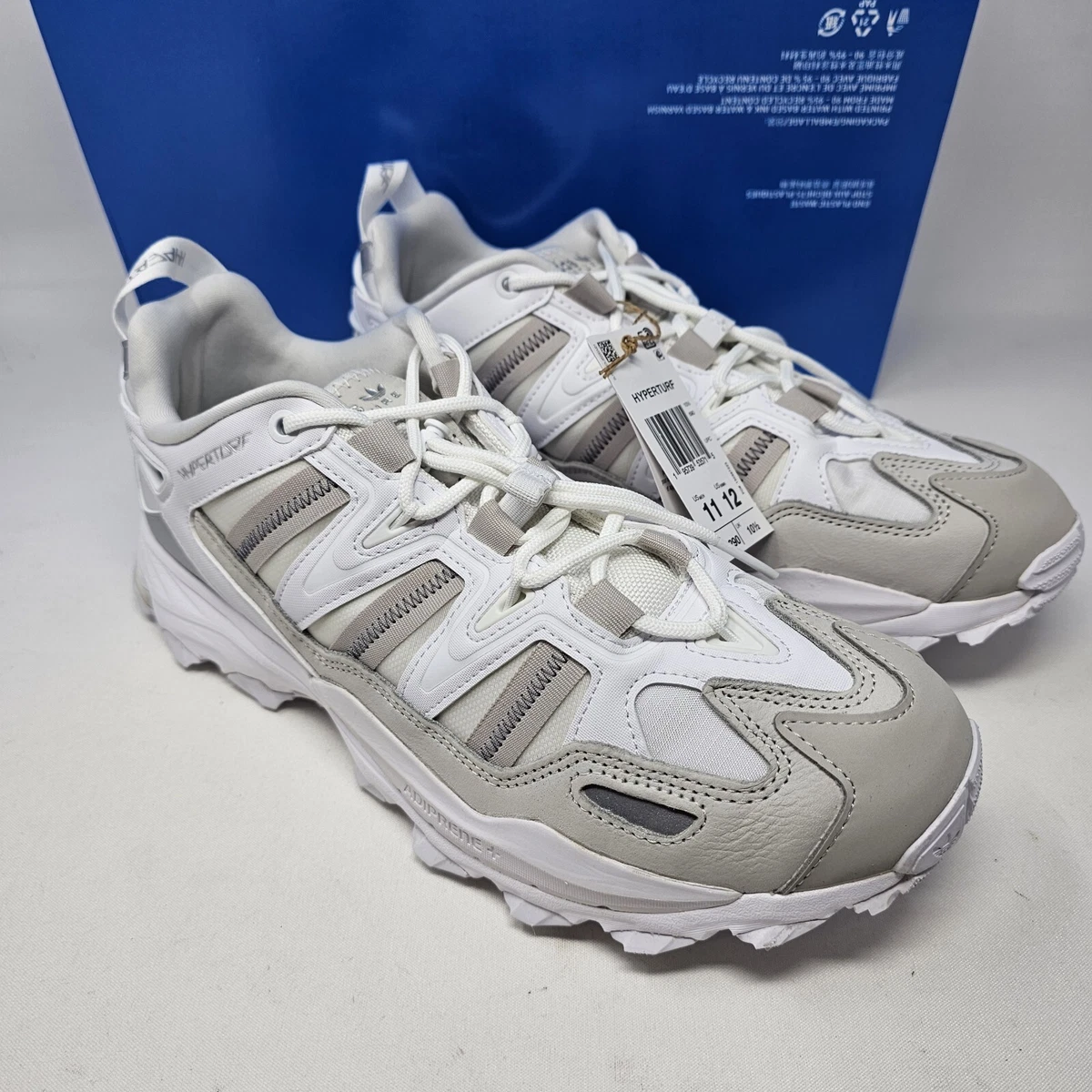 New Adidas Originals Hyperturf Nubuck Cloud‎ White Shoes Men\'s Size 11 GY9410. Adidas Hyperturf Shoes Men 10.5 Women 11.5 Originals  main image 2