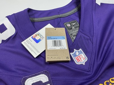 Medium Justin Jefferson #18 Vapor FUSE Jersey Purple Vikings