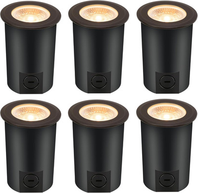 [6 Pack] 9W LED Landscape Well Lights,2700K/3000K/3500K/4000K/5000K Selectable,L