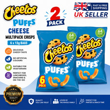 Cheetos Puffs Cheese Crisps Multipack 6x13g – 2 Pack | Crunchy Cheese Snacks
