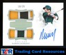 2019 Panini Flawless #DPA-RL Ramon Laureano Rookie Dual Patch Autographs #/25
