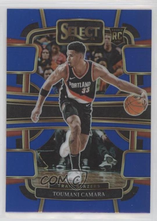 2023-24 Panini Select Concourse Blue Prizm Toumani Camara #81 00o3