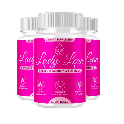 3-Pack Lady Lean Capsules - LadyLean Premium Slimming Support Formula - 180 Caps