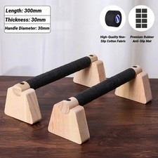 1 Pair Wooden Push Up Bar,For Home Parallettes Bars,Calisthenics Bars