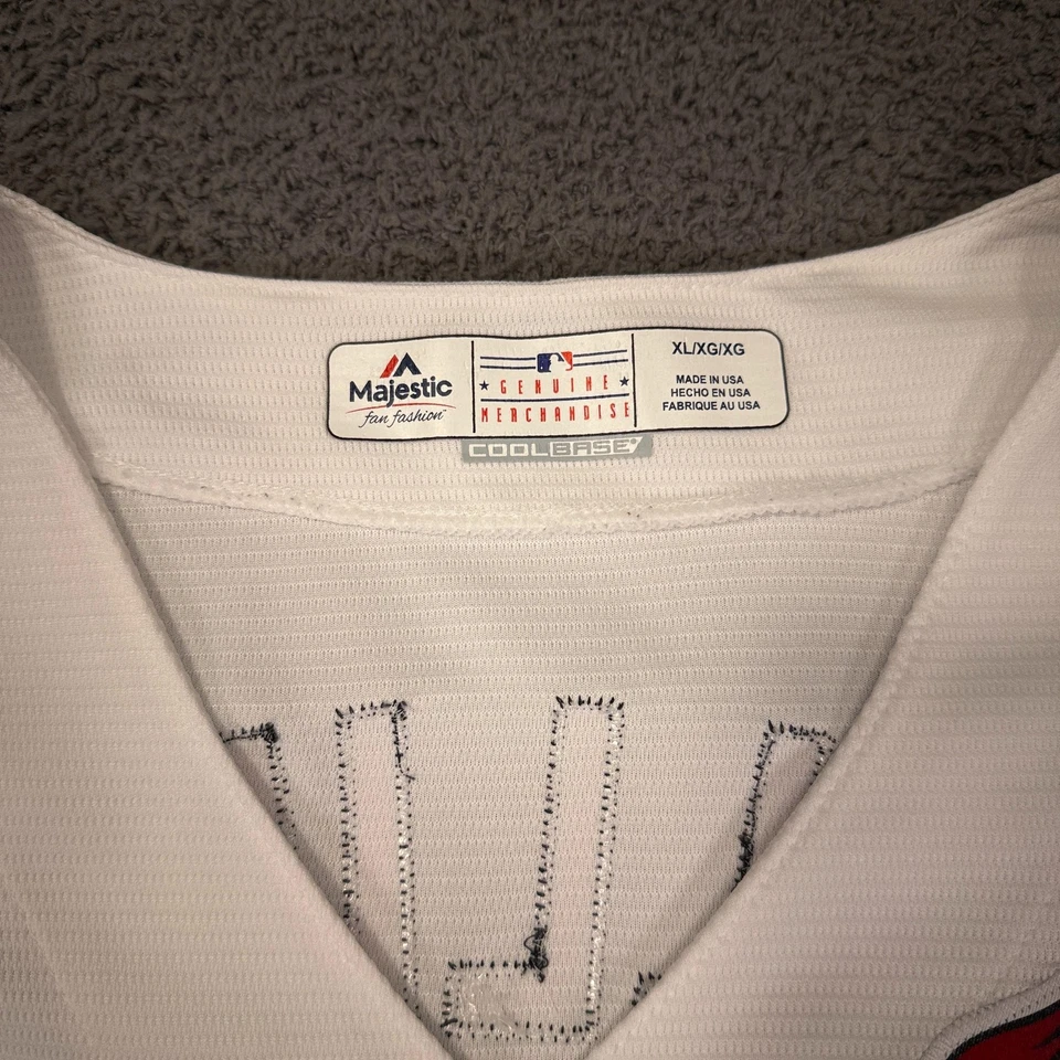Camiseta de béisbol St. Louis Cardinals Holliday para mujer XL blanca MLB 7 hecha en EE. UU. Foto 3 de 4