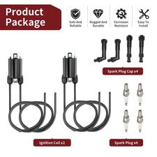 IGNITION COIL W WIRE CAP SPARK PLUG ASSY FOR HONDA NIGHTHAWK 750 CB750 1991-2003