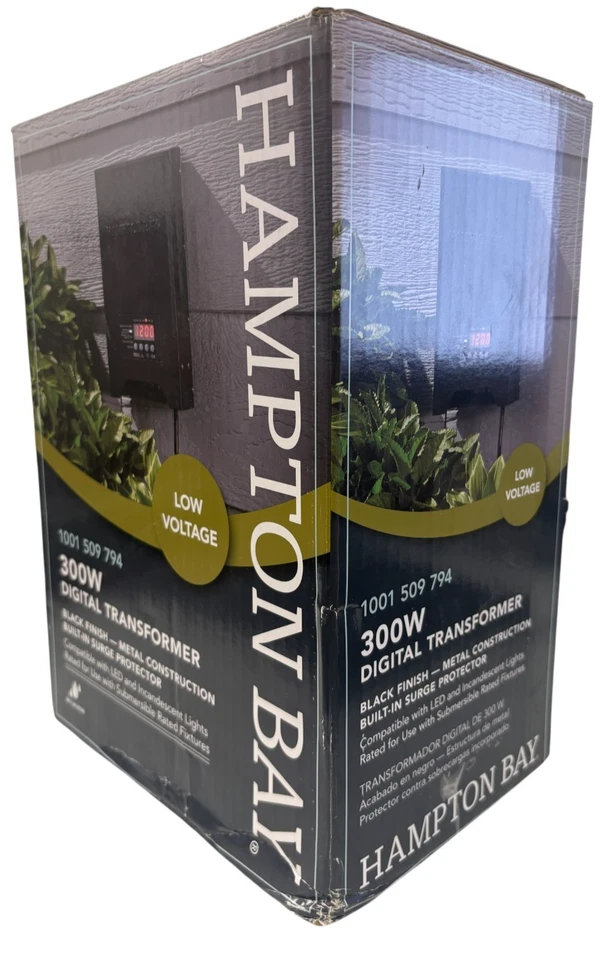 Transformador digital Hampton Bay 300 W iluminación de paisaje anochecer a amanecer hágalo usted mismo-300 PS Foto 3 de 4