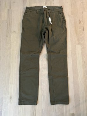 TAYLOR STITCH Green The Foundation Pant Chino Cotton Blend Sz 36 Slim NWT
