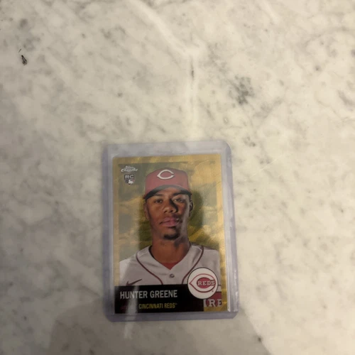2022 Topps Chrome Platinum Anniversary Gold Wave /50 Hunter Greene Rookie RC