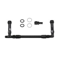 Carburettor -Kraftstofflinie Schwarz Aluminium An6 3/8  "Schlauch Doppelfutter