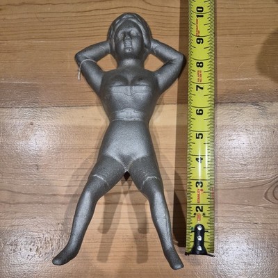 Vintage Naughty Nellie 10'' Boot Jack / Door Stop LB 26 By Iron Art