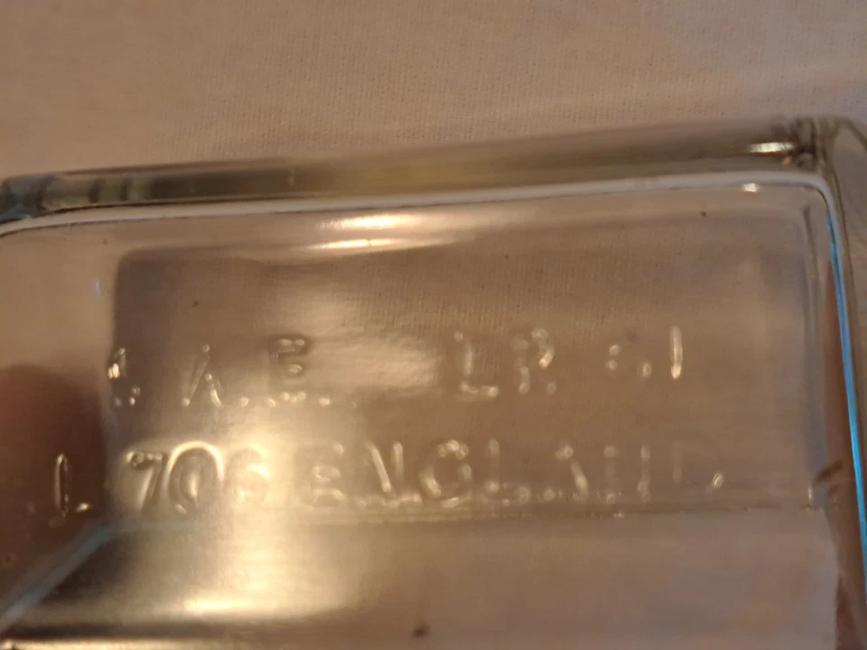 Lentes de lâmpada de vidro NOS Lucas (2) Volvo P1800 part# 665451 - Imagem 4 de 4