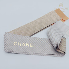 CHANEL Stick-on Ribbon 2.25" 5Pcs Bandeaux White  Gold