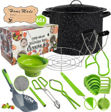 Canning Supplies-24 Qt. Water Bath Canning Pot with Rack & Lid -Starter Kits Set