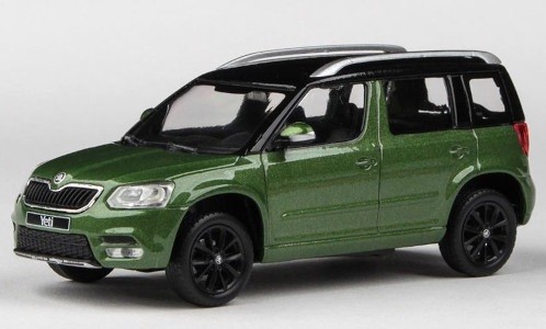 Abrex Abr143Ab-031Qk-B - 1/43 Skoda Yeti Fl, GrüN/Schwarz, 2013 - Neu-image