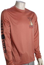 Salty Crew Tailed Tech LS Surf Shirt - Coral - New