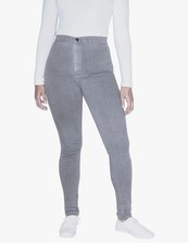 The Easy Jean American Apparel Gray Cuffed Size Small RSAMS3334 High-Rise Y2K