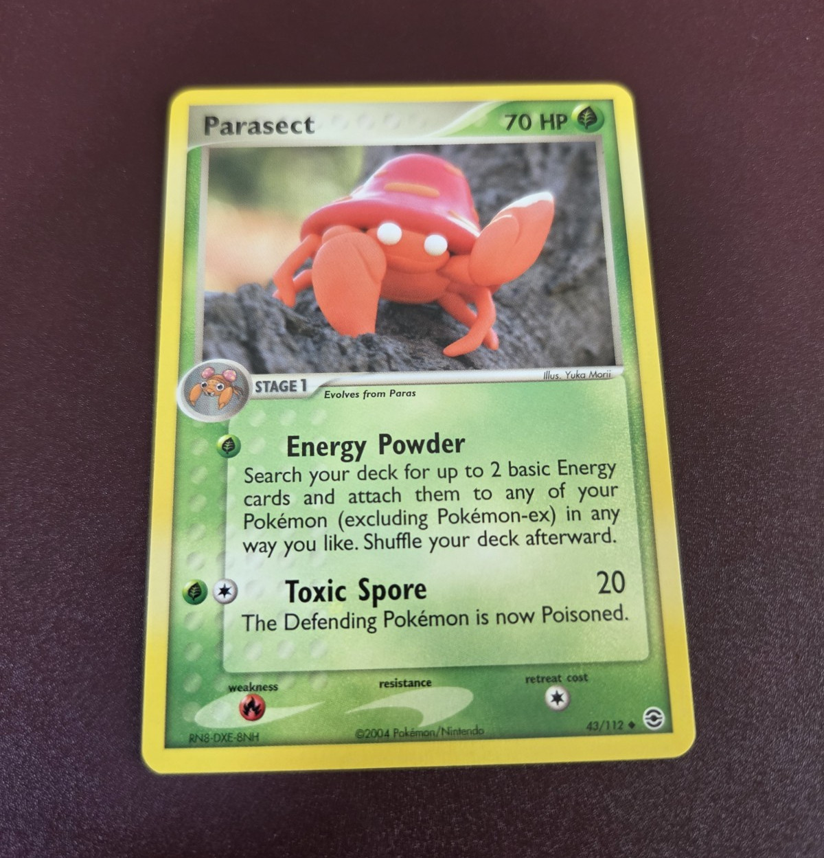Nintendo Parasect EX FireRed & LeafGreen 43/112 Uncommon EN 2004 70HP