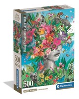 Clementoni Puzzle 500 Teile - Head In The Jungle Compact Box Geschenk 14-99
