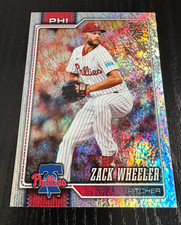 2026 Topps Series 1 Zack Wheeler Sand Glitter Parallel #261 - Phillies