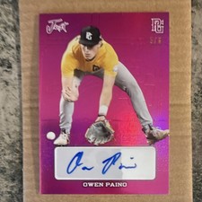Leaf 2023 Perfect Game Pink Prismatic Auto /6 Owen Paino #GA-OP1