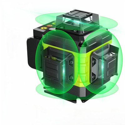 16 Line Laser Level 360 Self Leveling, 4x360°Professional 4D Green Cross Line...