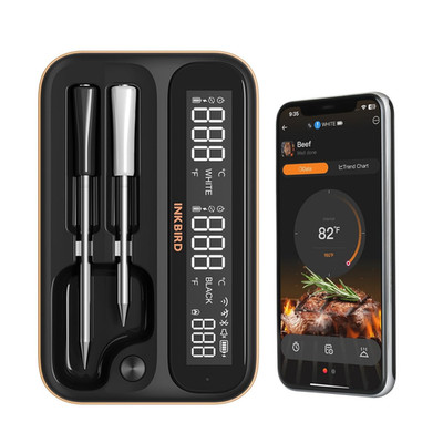 5Ghz & 2.4Ghz Wifi Wireless Meat Thermometer,  Wifi Smart Thermometer with 2 Siz