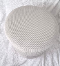 Habitat Round Shape Foot Grey Rest Stool Pouffe Living Room Footstools