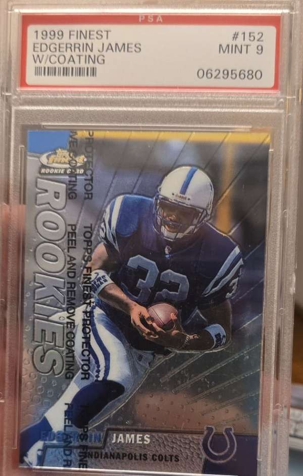 1999 Finest - W/Coating #152 EDGERRIN JAMES PSA PSA 9 SN06295680