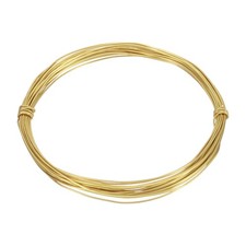 20 Gauge Brass Round Wire, 20 ft Craft Tarnish Resistant Beading Wires