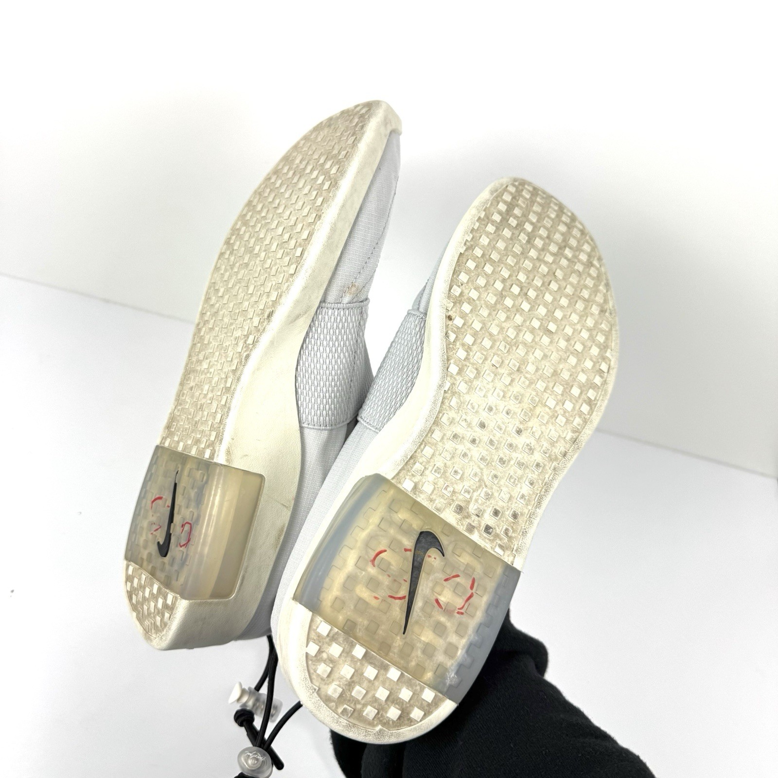 Nike Air Fear of God Moccasin "Pure Platinum" Grey Athletic Sneakers Men’s Sz 8 thumbnail 5