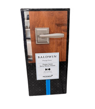 Baldwin Torrey Satin Nickel Low Profile Rose Bed/Bath Privacy Door Handle