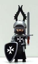 MALTESER SCHWERER RITTER PLAYMOBIL zu Malta Claymore Rock Crusader Custom RAR !