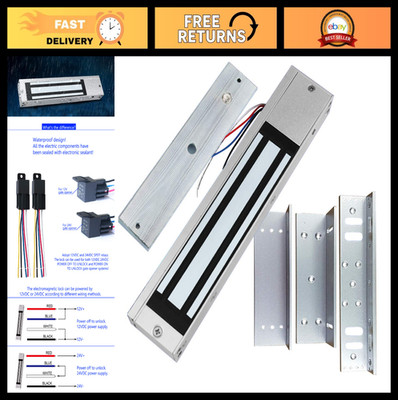 Waterproof Magnetic Door Lock 600lbs Holding Force for Access Control & Gates