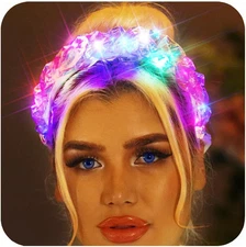 Light up Headbands Led Headband Glow Costume Hair Accessories for Women and Girl