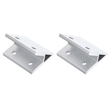 2Pcs 45 Degree Angle Aluminum Profile Corner Brackets 8080 Series Silver