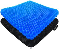 1.65" Gel Seat Cushion Cooling Egg Office Chair Car Seat Wheelchair Cushion